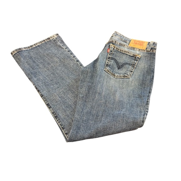 Levi’s 518 super low stretch bootcut dark wash jeans size 7M jr - Picture 1 of 8
